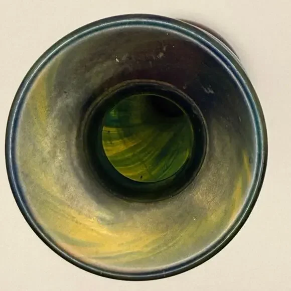 Orient & Flume Howell Vase • Iridescent Art Glass • Signed Studio Piece - Picture 7 of 9